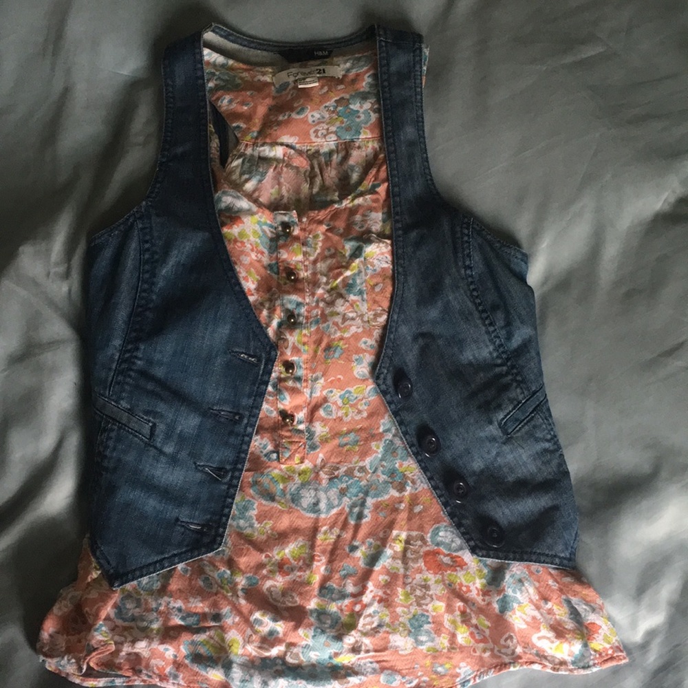 H&M Denim vest- 4